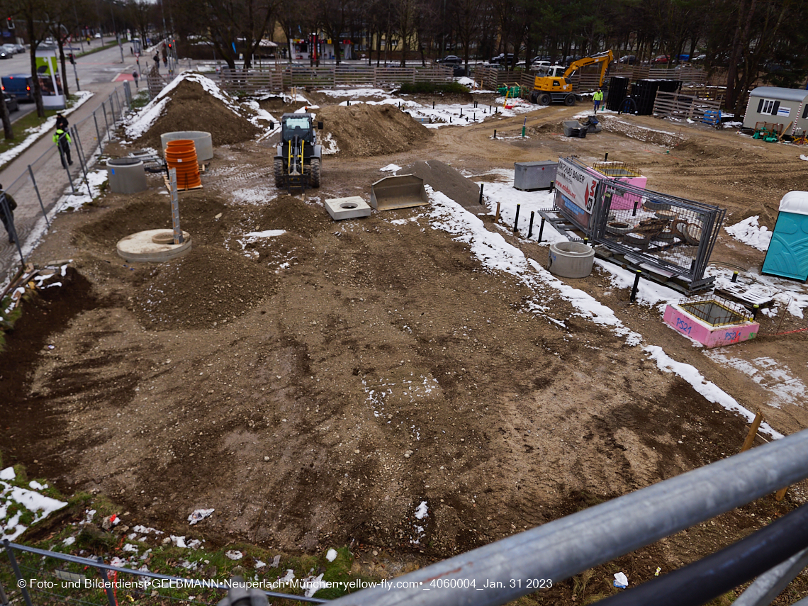 31.01.2023 - Baustelle Haus für Kinder in Neuperlach